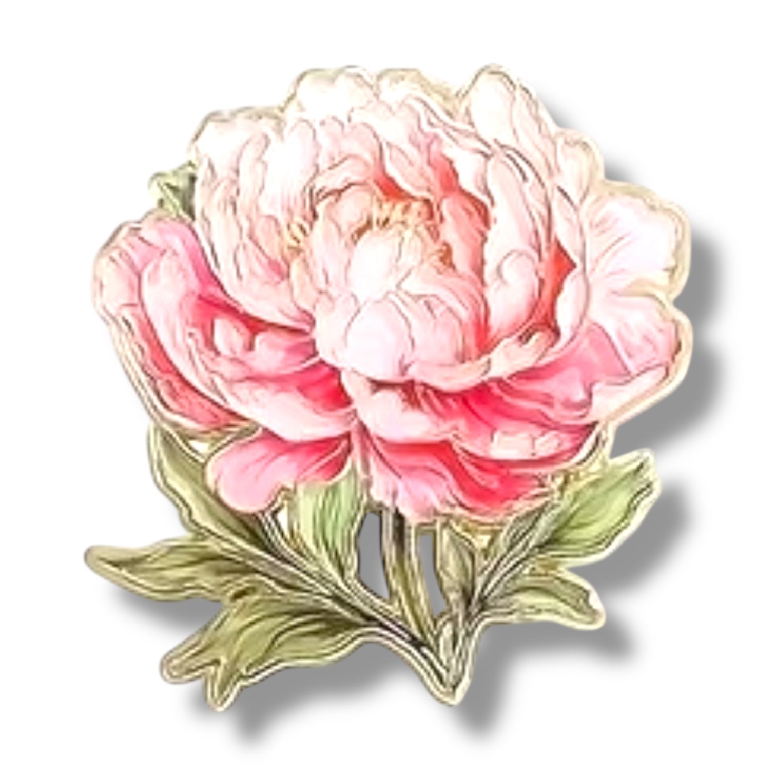 Peony Flower Pin ll