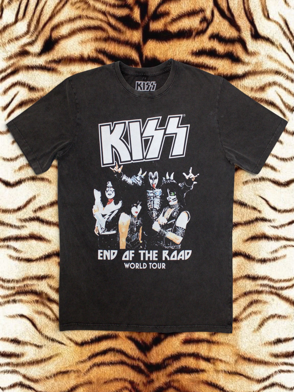 Camiseta KISS Stone Wash – End Of The Road World Tour (Edición Limitada 999 unidades)