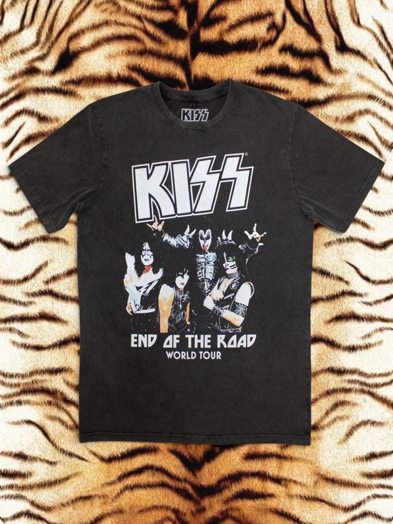 Camiseta KISS Stone Wash – End Of The Road World Tour (Edición Limitada 999 unidades)
