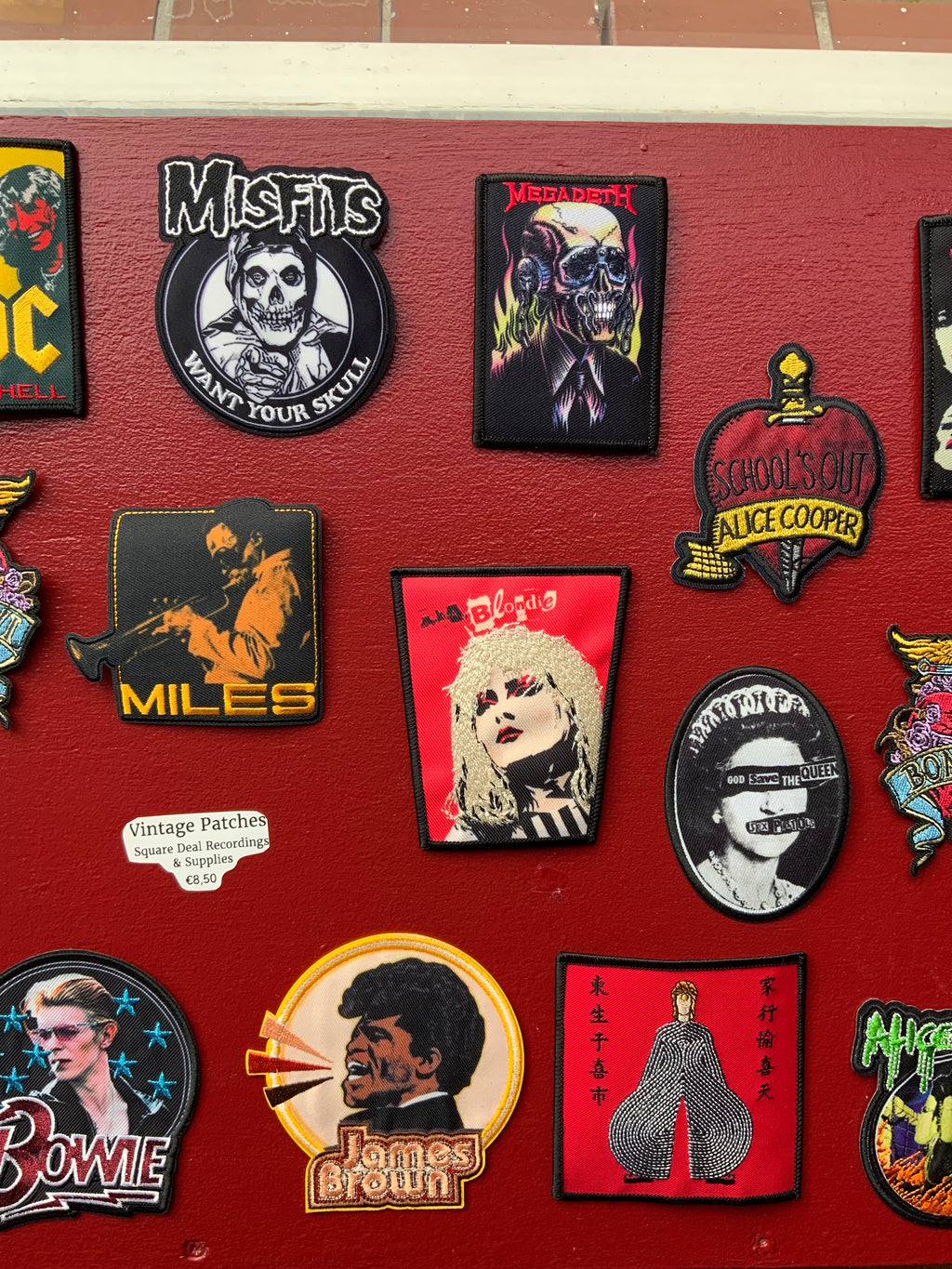 Vintage Megadeth Patch - Skeleton In Black Suit On Fire