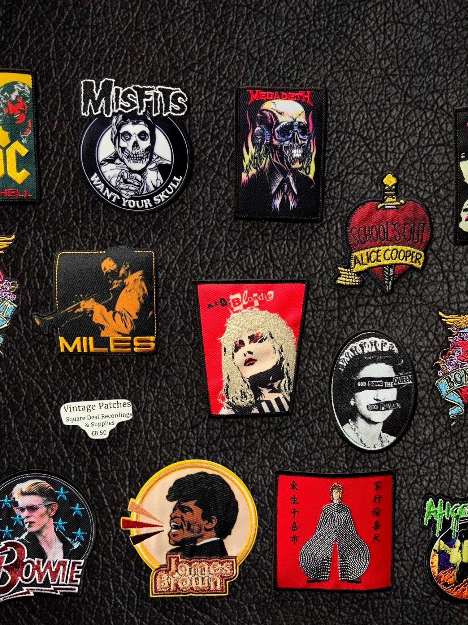 Vintage Megadeth Patch - Skeleton In Black Suit On Fire