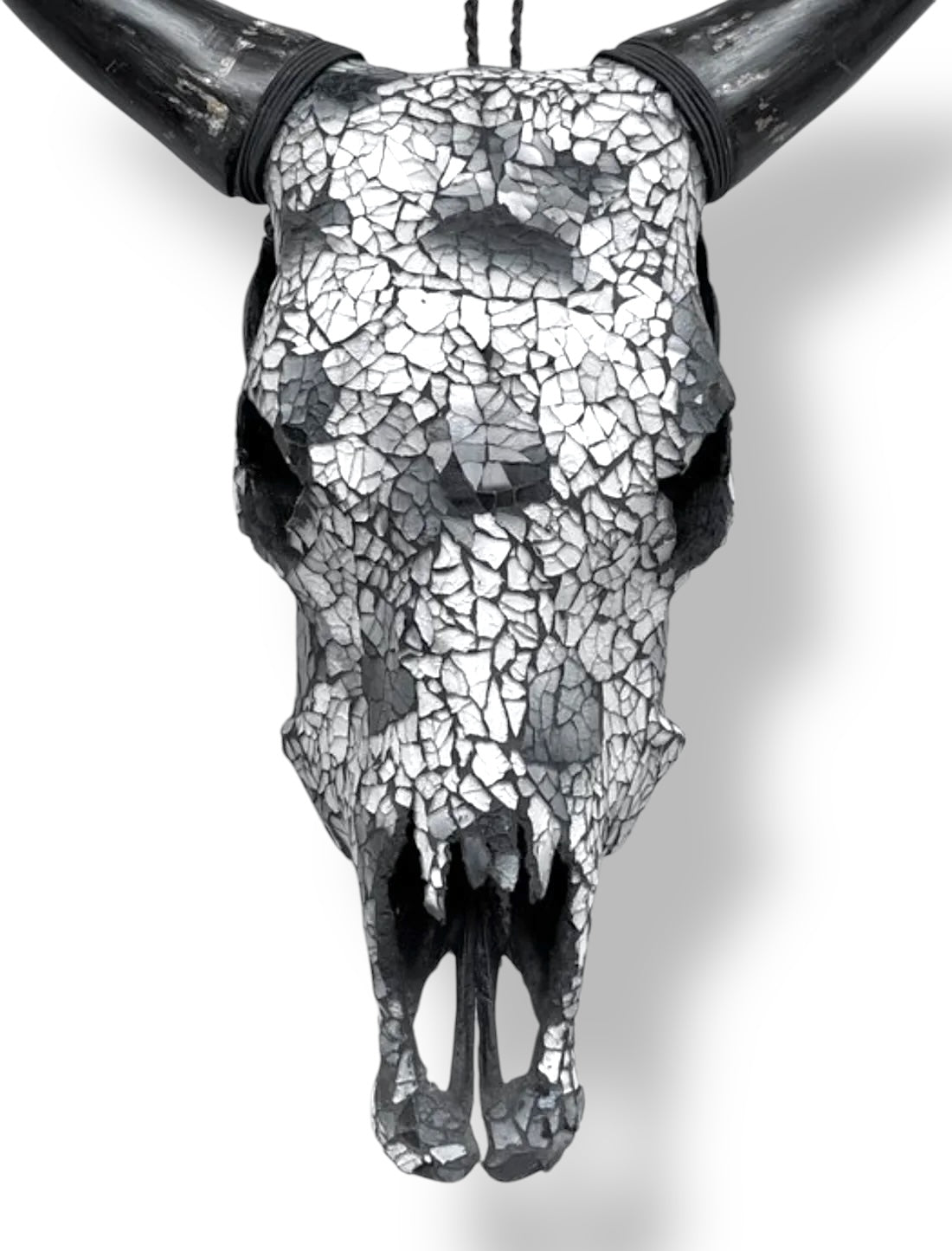 Cow Skull - Gray Mosaic