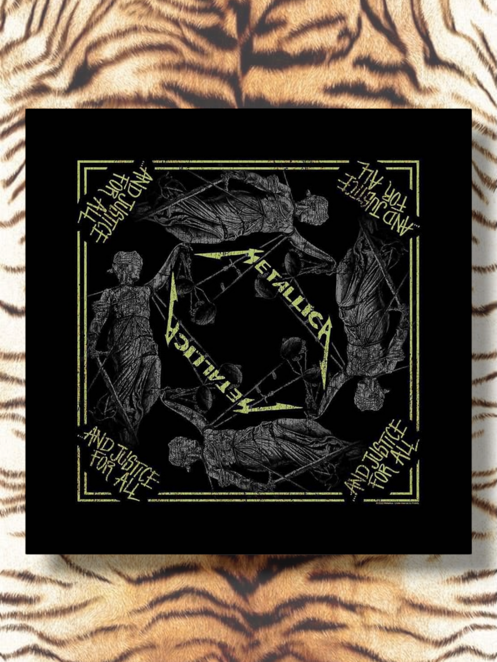 Metallica Unisex Bandana: And Justice For All (Black)