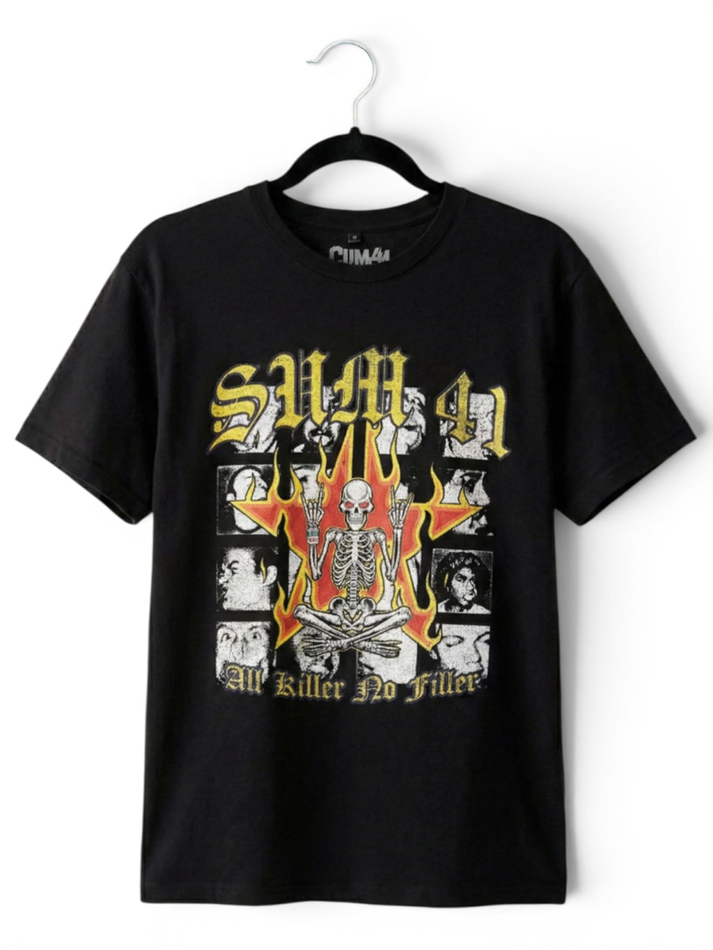Sum 41 Premium Carbon T‑Shirt – All Killer No Filler Tracklist (100% Combed Cotton, Premium Soft‑Touch Finish)