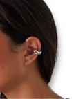 Ear cuff de Plata martillado