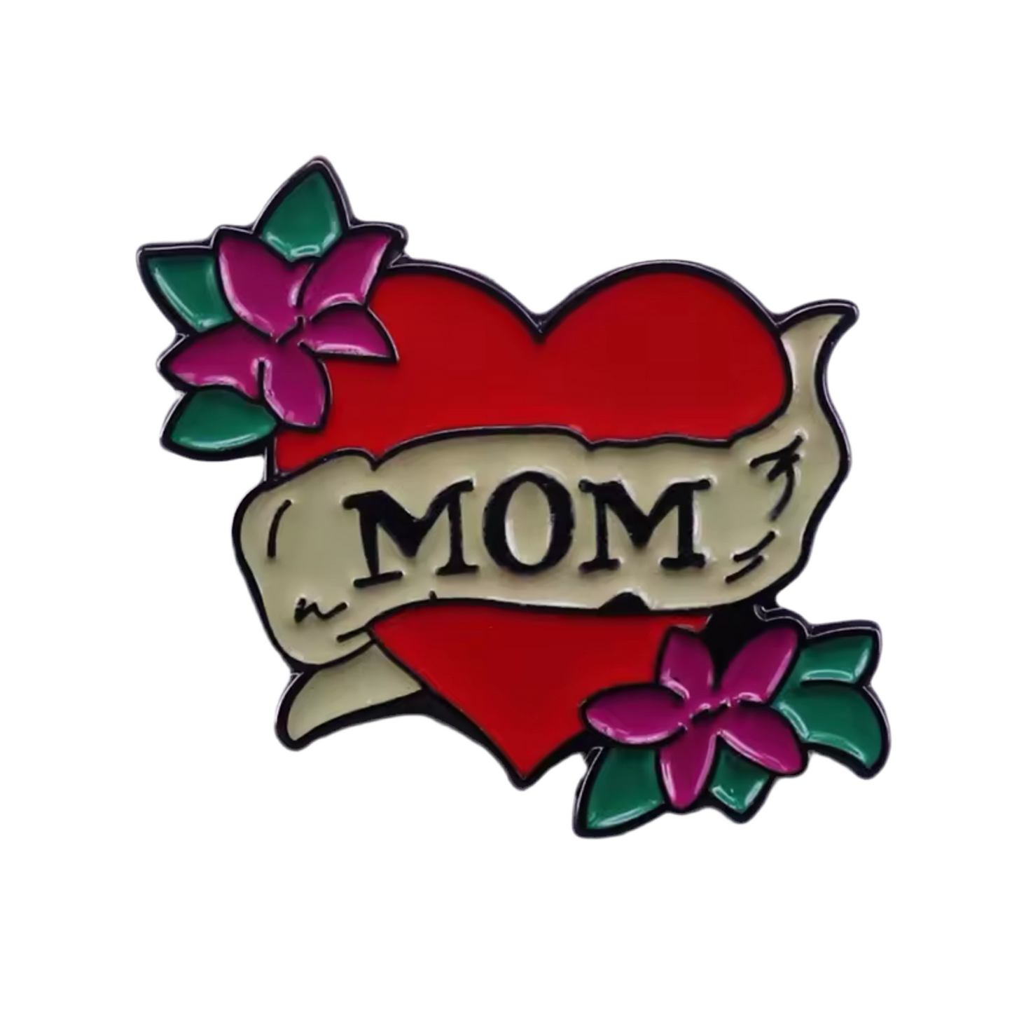 Mom heart Pin