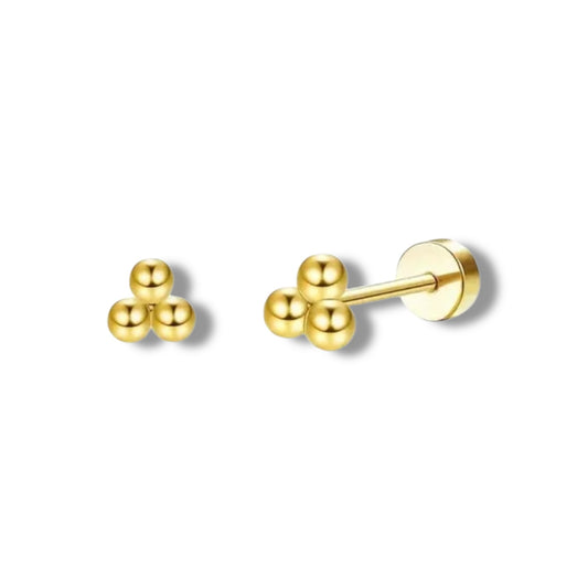 Gouden labret Piercing