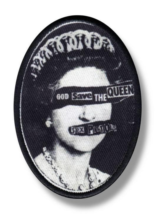 Vintage Sex Pistols Patch - "God Save The Queen" Single Cover Art