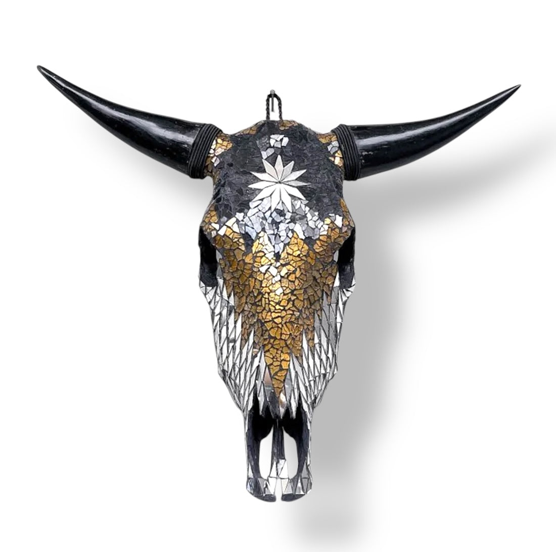 Bull Skull - Glass/Mirror Mosaic