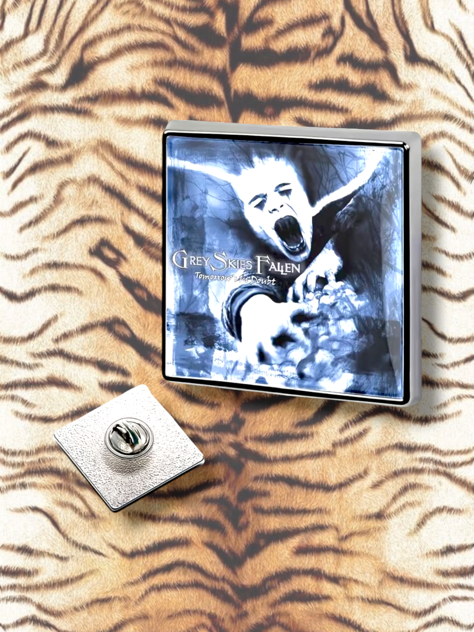 Grey Skies Fallen band Pin