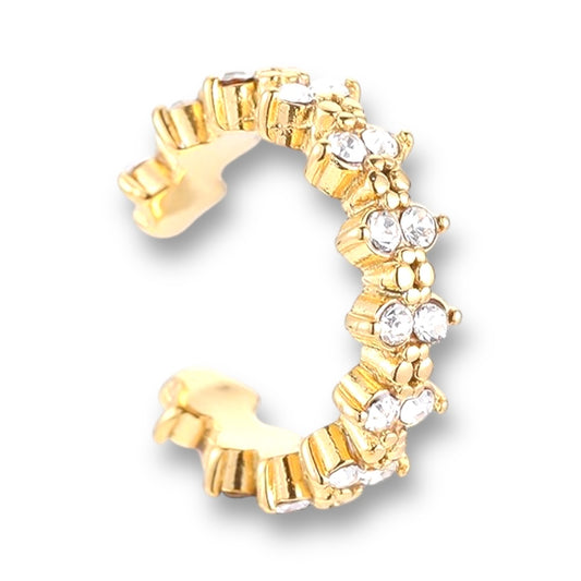 Ear cuff Goud met steentjes