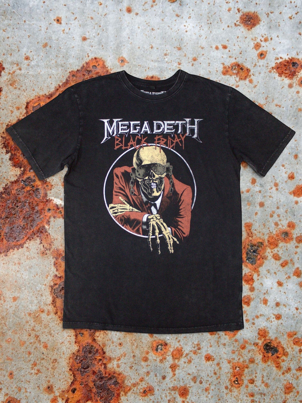 Megadeth Stone Wash T‑Shirt – Black Friday (Limited Edition 999 stuks)