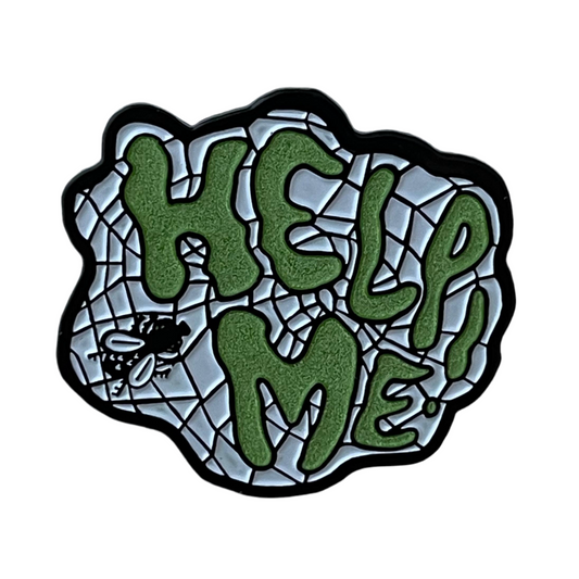 HELP ME! 2” Fly Monster Glow-in-the-Dark Soft Enamel Pin