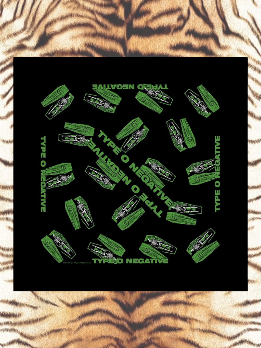 Type O Negative Unisex Bandana: Coffins (Black)