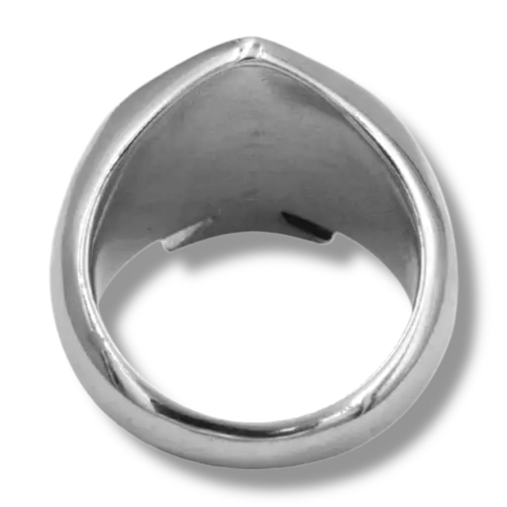 Silver Ace of Spades Ring