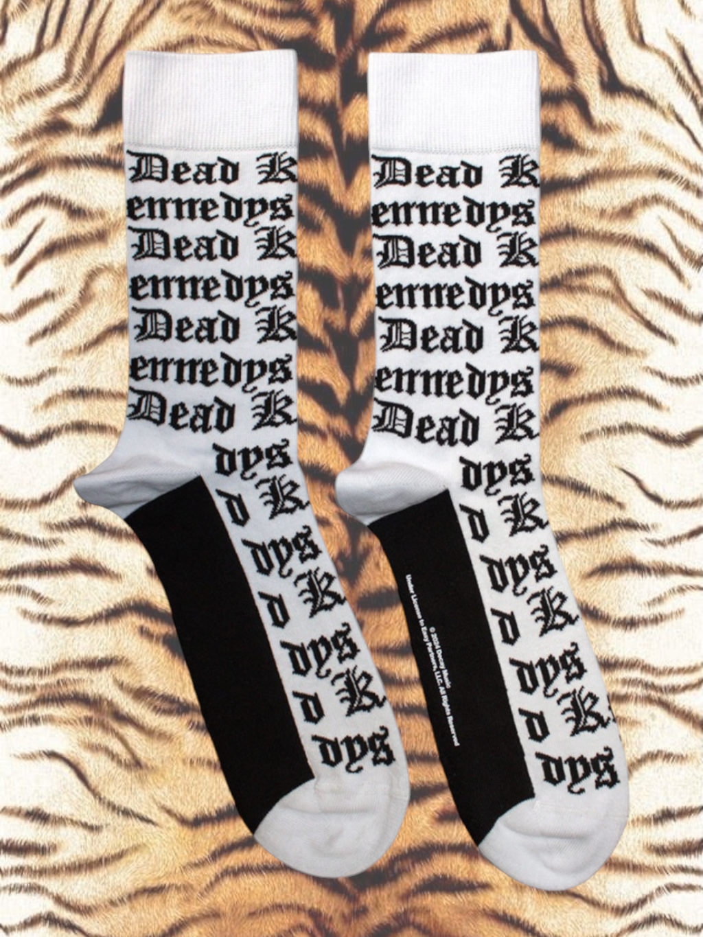Dead Kennedys Unisex Socks: Gothic Logo Pattern (White) (maat 40-45)