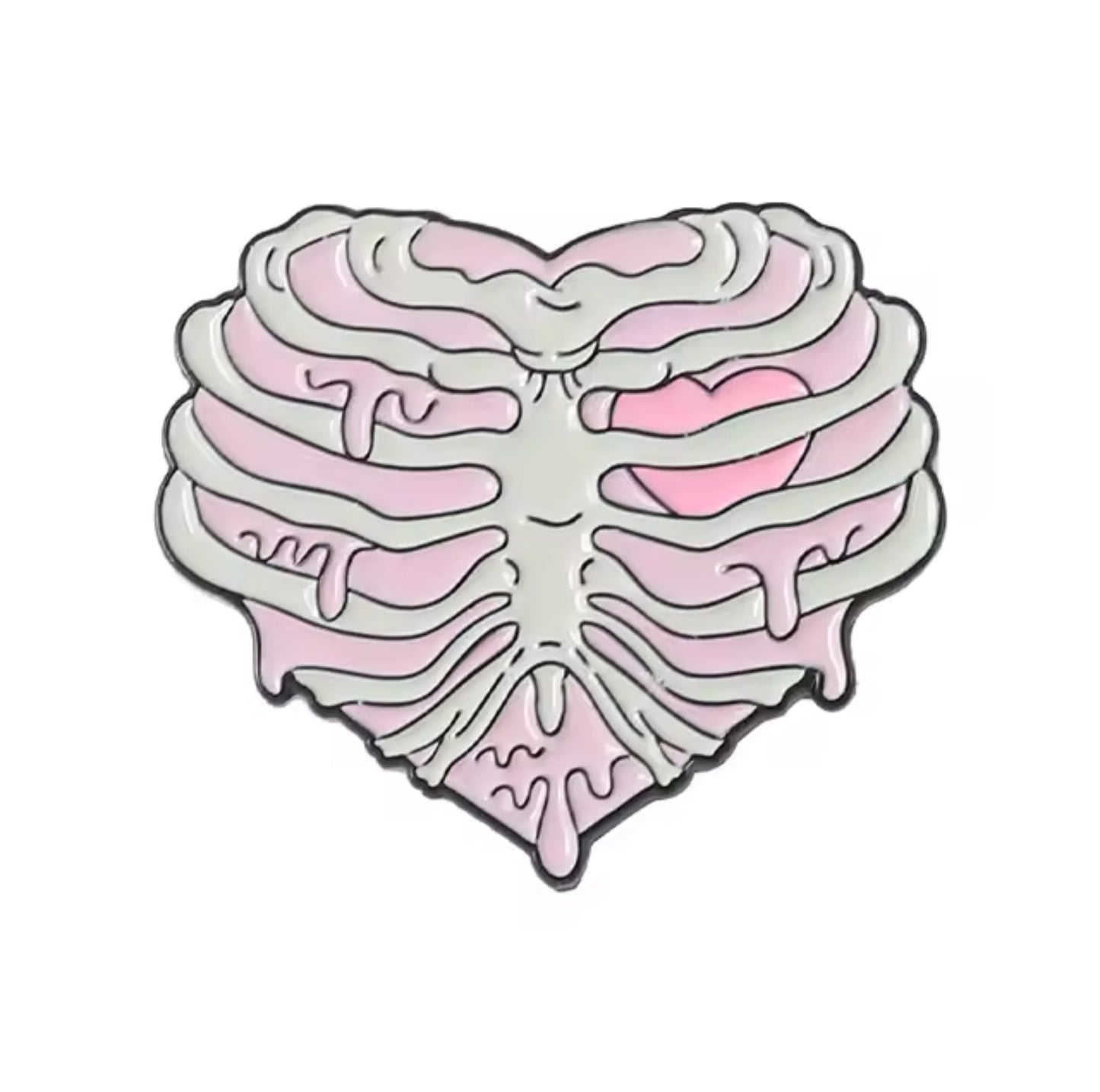 Heart skull Pin