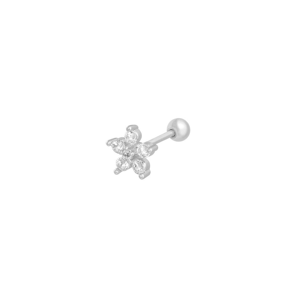 Piercing with stones - Flower