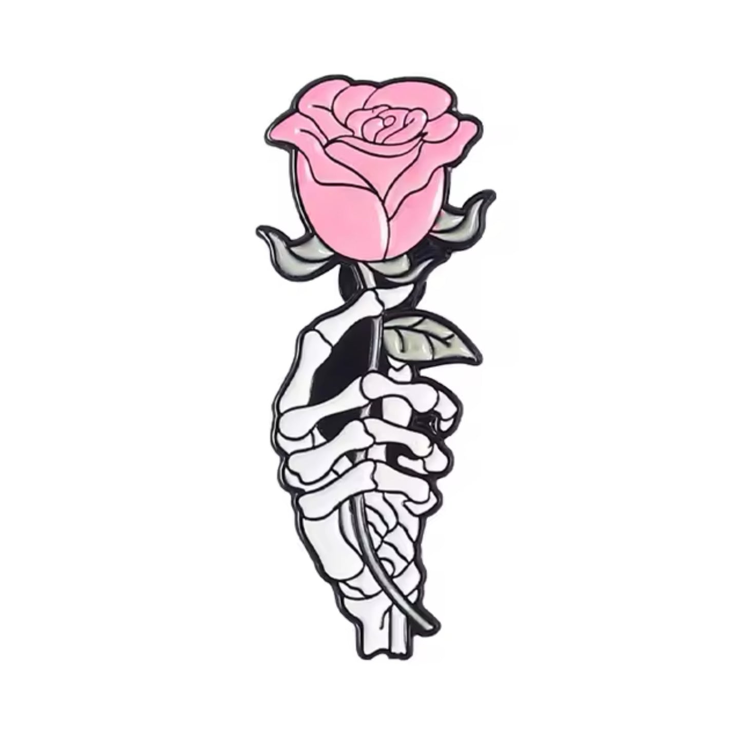 Rose skull Pin