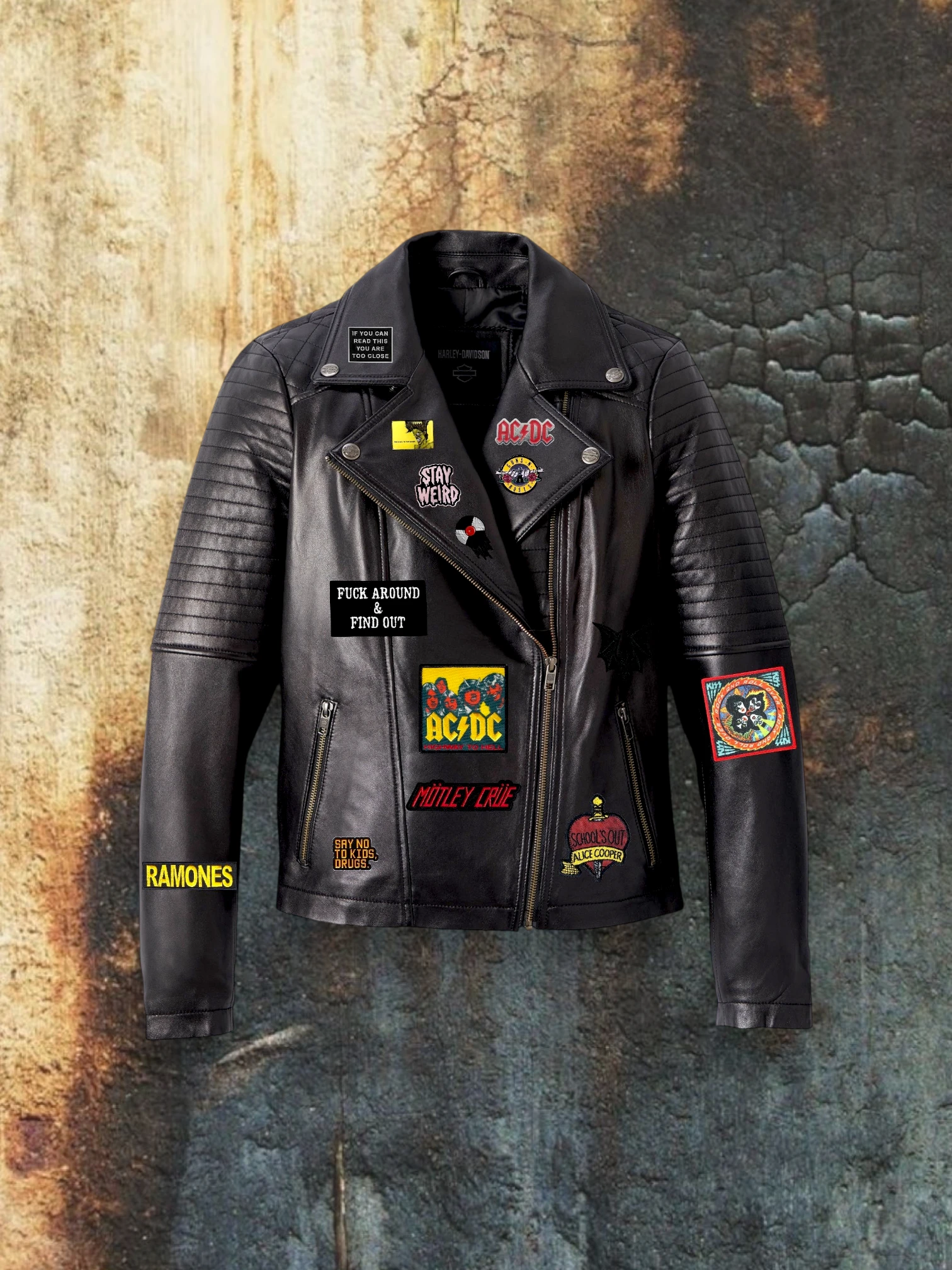 Vintage AC/DC Patch - "Highway To Hell" Cover Art Inspired