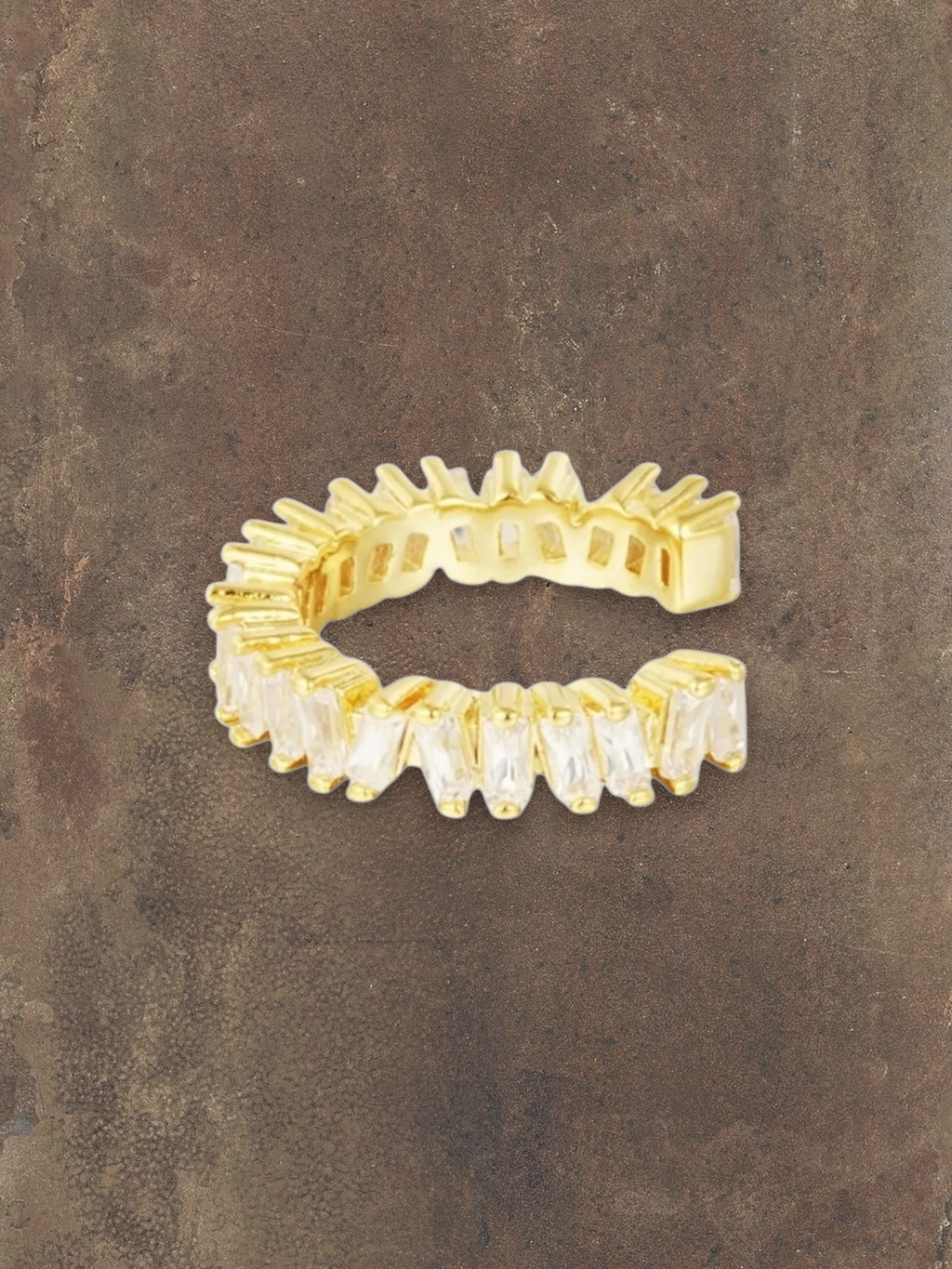 Ear cuff Goud met steentjes