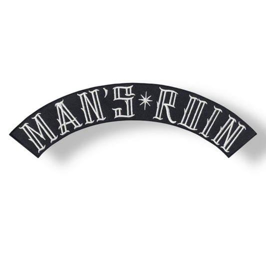 Back Patch - "Man's Ruin" - Arch Banner - Large