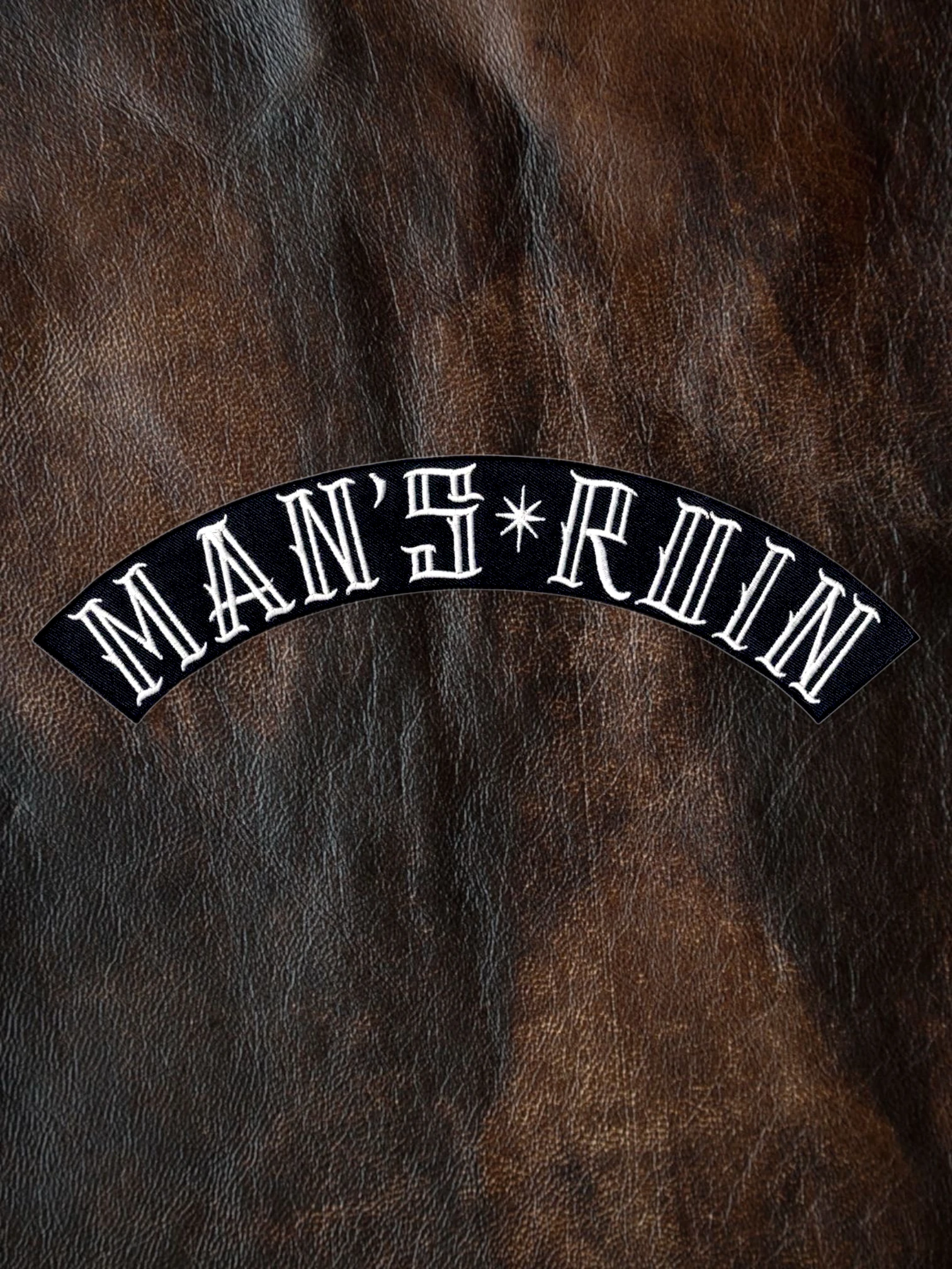 Back Patch - "Man's Ruin" - Arch Banner - Large