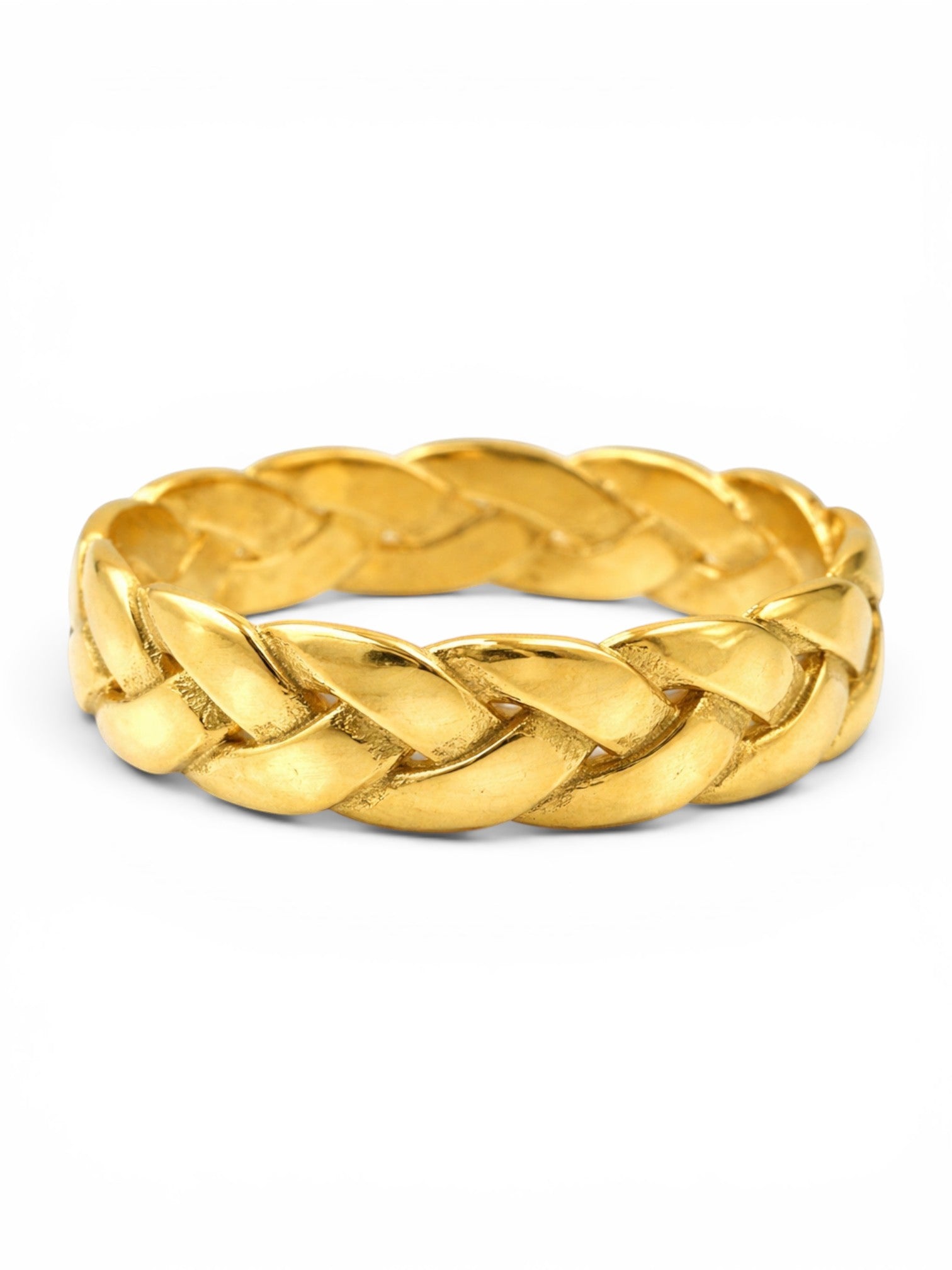 Gouden Gevlochten Ring