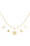 Elegant 14K Gold Plated Heart Pendant Necklace
