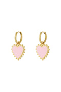Charming Heart-Shaped Drop Earrings for Spring