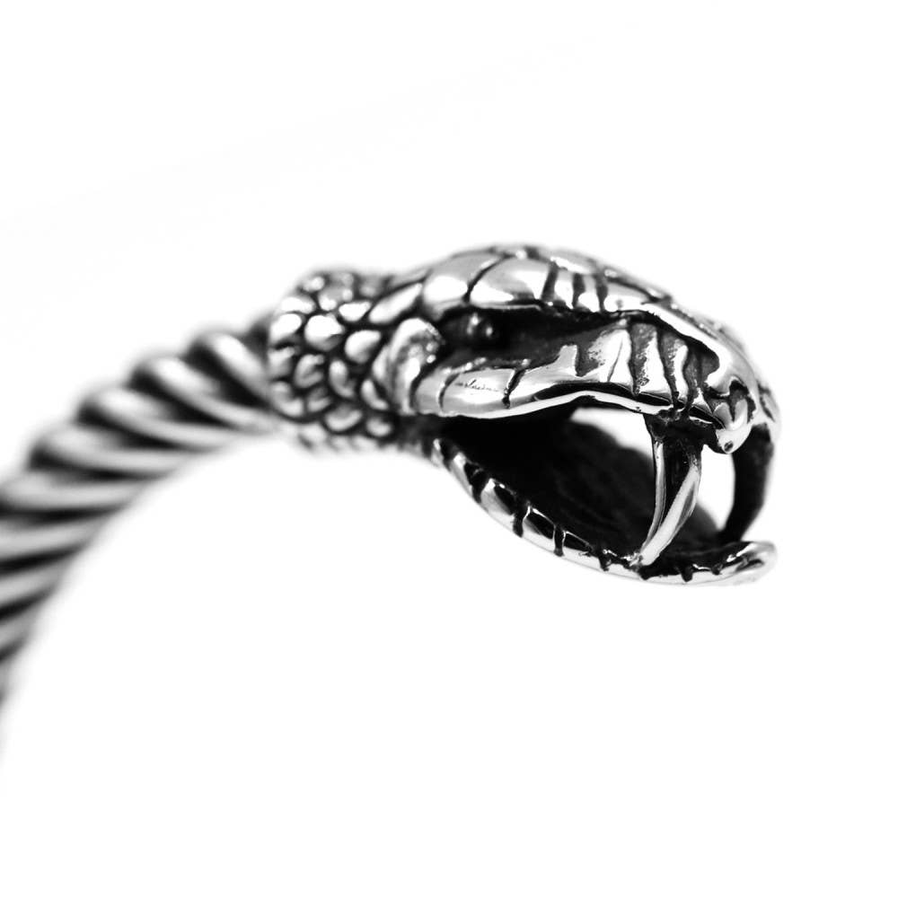 Two-Headed Snake Open Bracelet