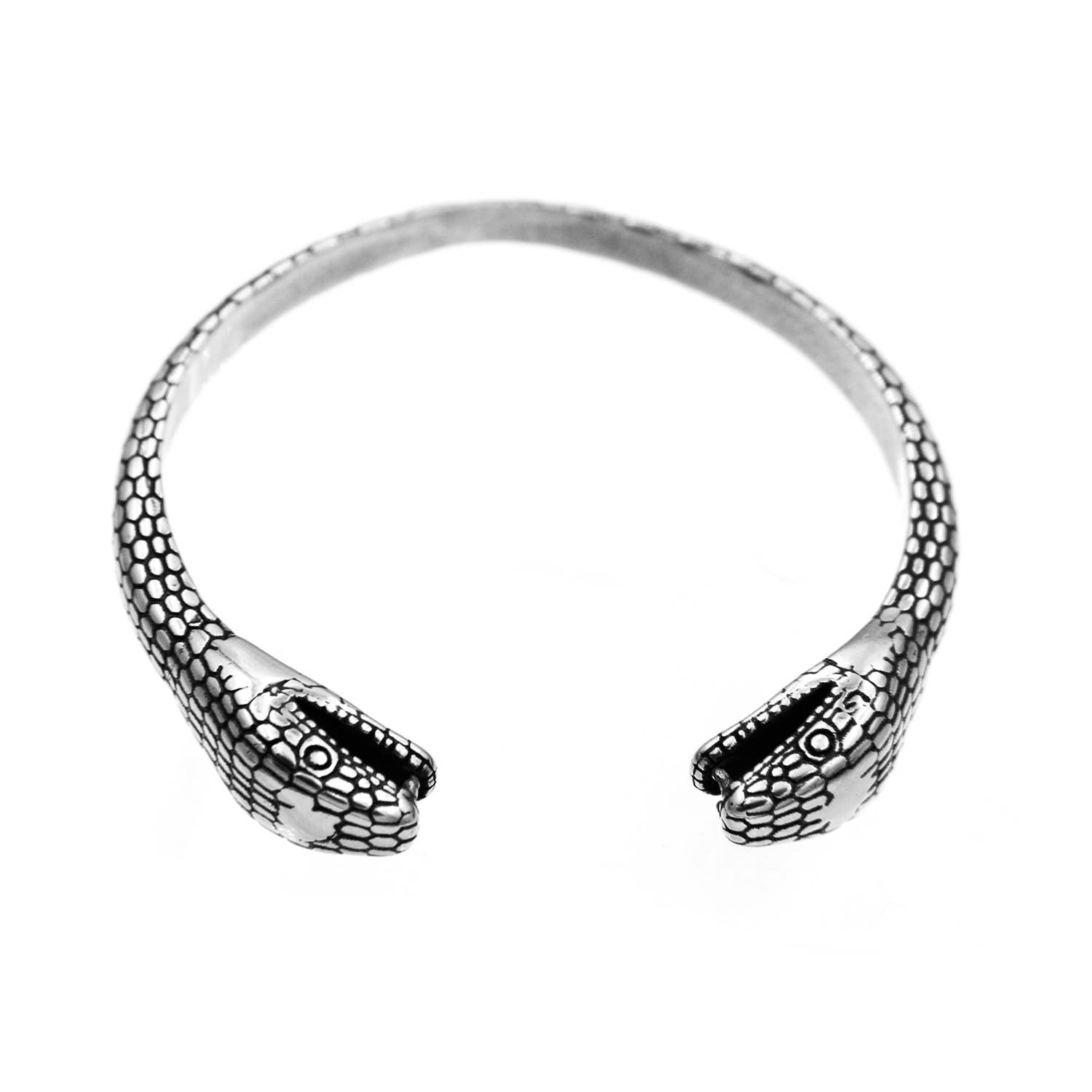 Two-Headed Snake Open Bracelet