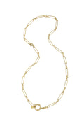 Elegant Gold Color Stainless Steel Chain Necklace for Everyday Wear