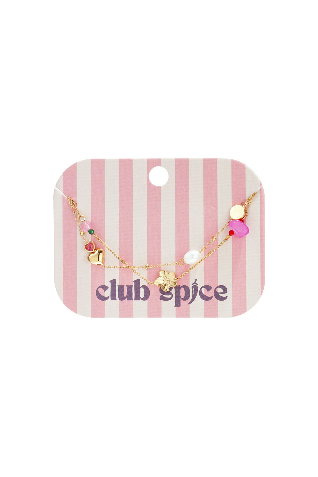 Elegant Gold-Toned Multi-Layered Charm Bracelet