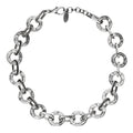 Silver plated choker rings full length 40cm
