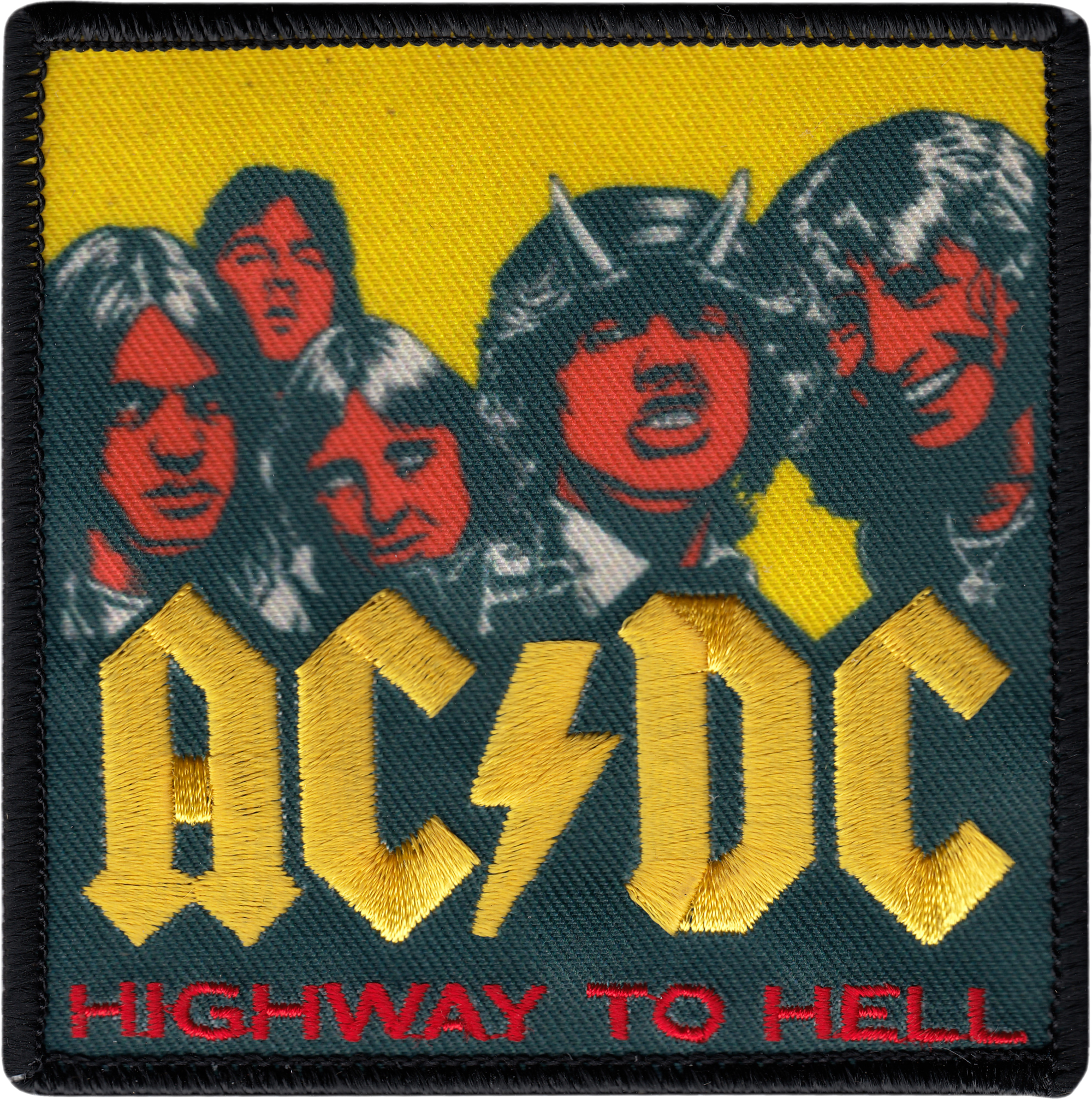 Vintage AC/DC Patch - "Highway To Hell" Cover Art Inspired