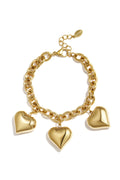 Elegant Heart Charm Bracelet for Everyday Wear