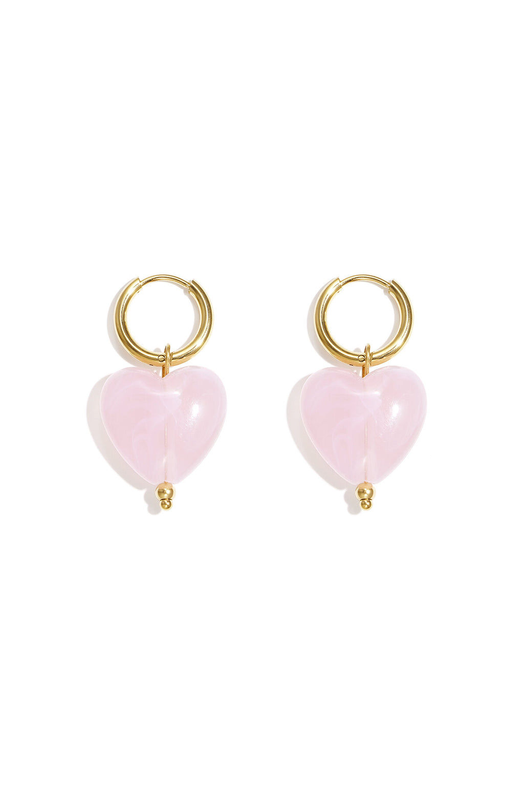 Elegant Spring/Summer Heart Drop Earrings for Women