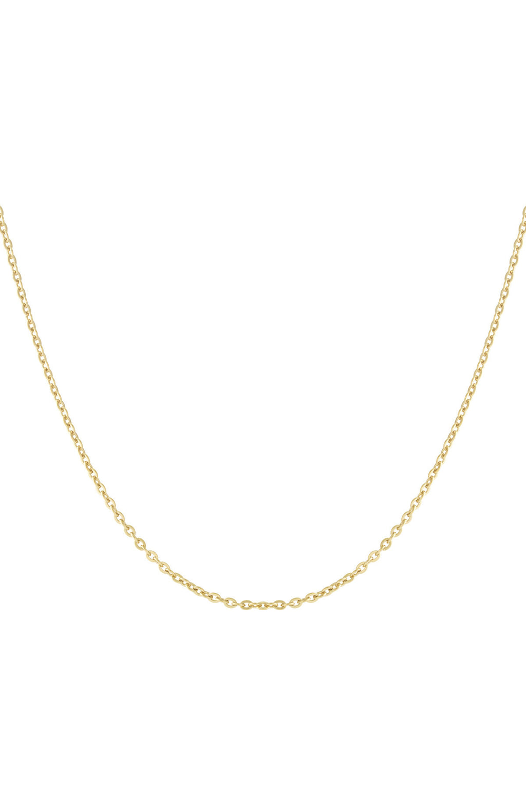 Elegant Gold Color Stainless Steel Chain Necklace