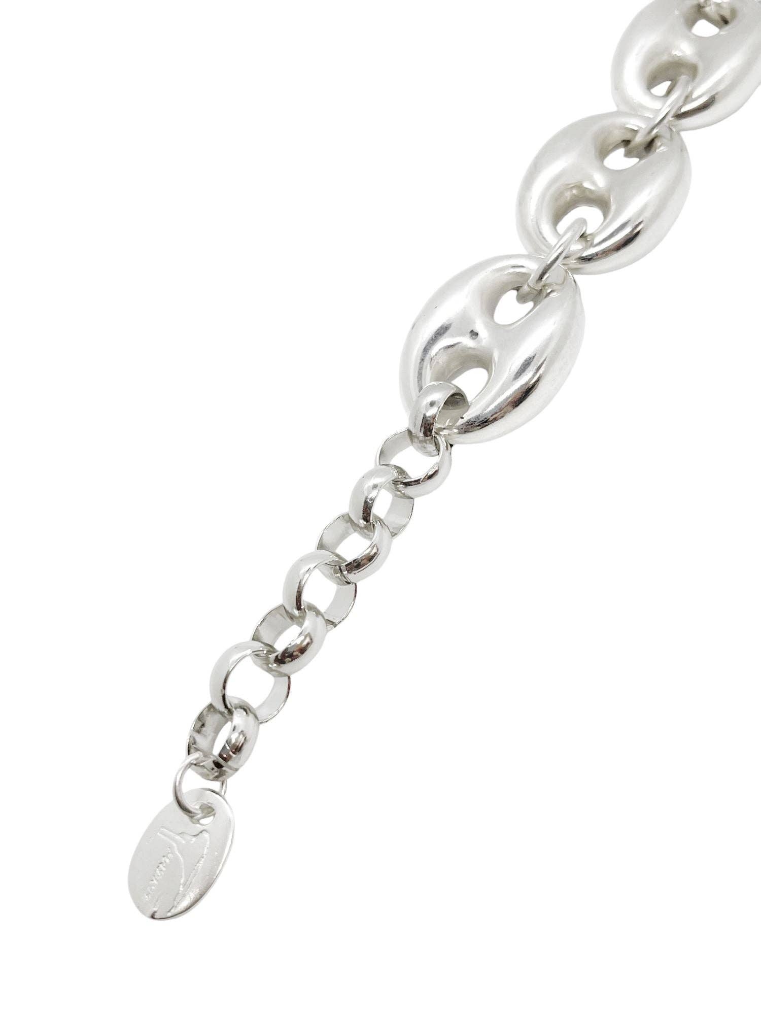 Calabrote 3D silver plated bracelet