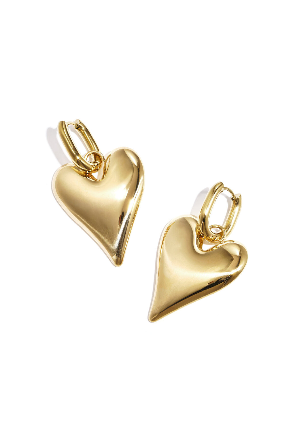 Elegant Heart-Shaped Drop Earrings for Everyday Glam