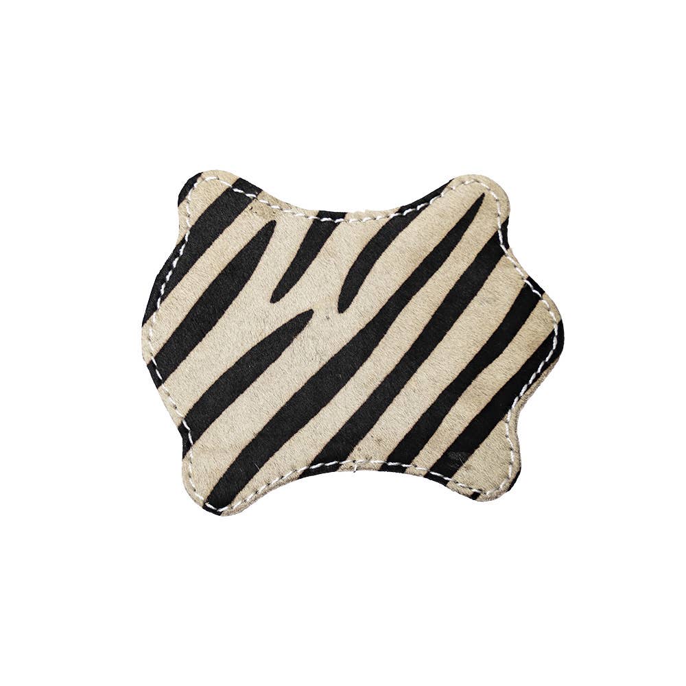 Cowhide Zebra coaster