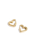 Elegant Heart Hoop Earrings for Everyday Wear