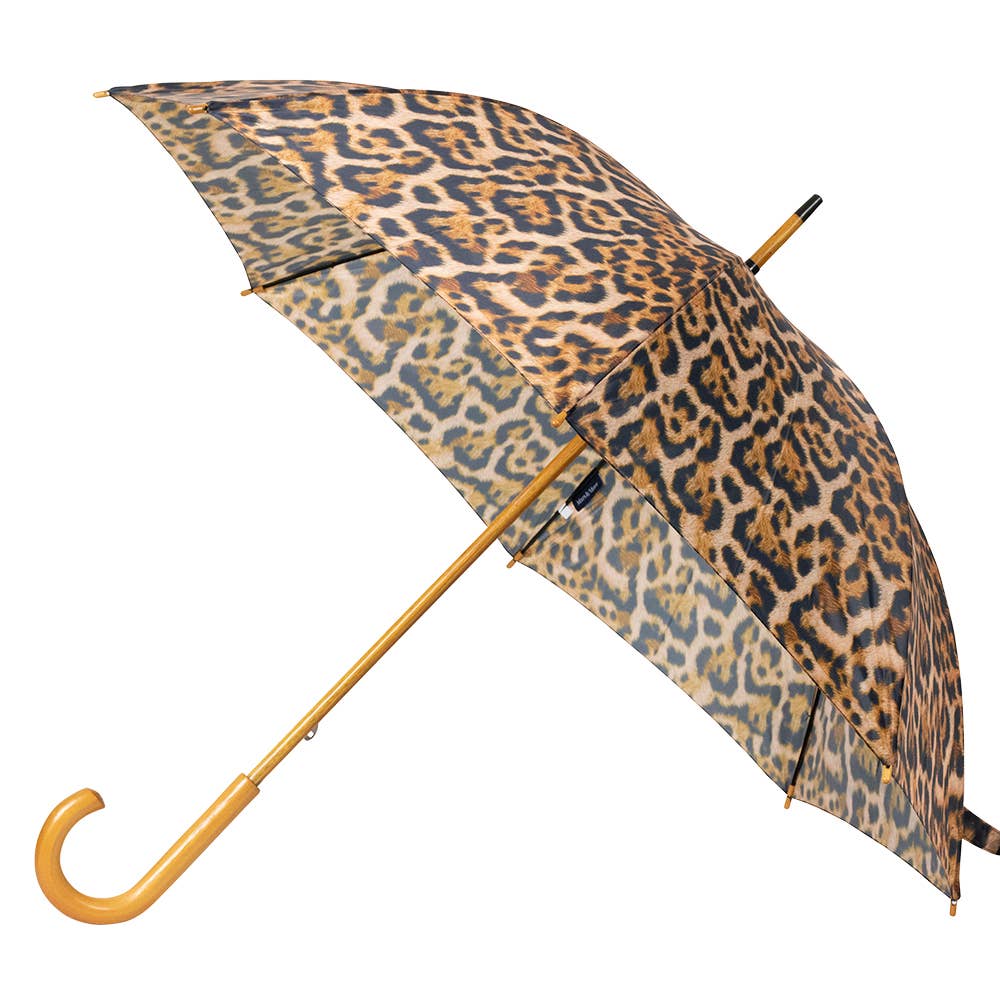 Paraguas estampado leopardo