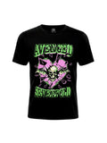WILDSIDE Avenged Sevenfold black cotton t-shirt with Heart Break skull graphic print and soft-touch finish