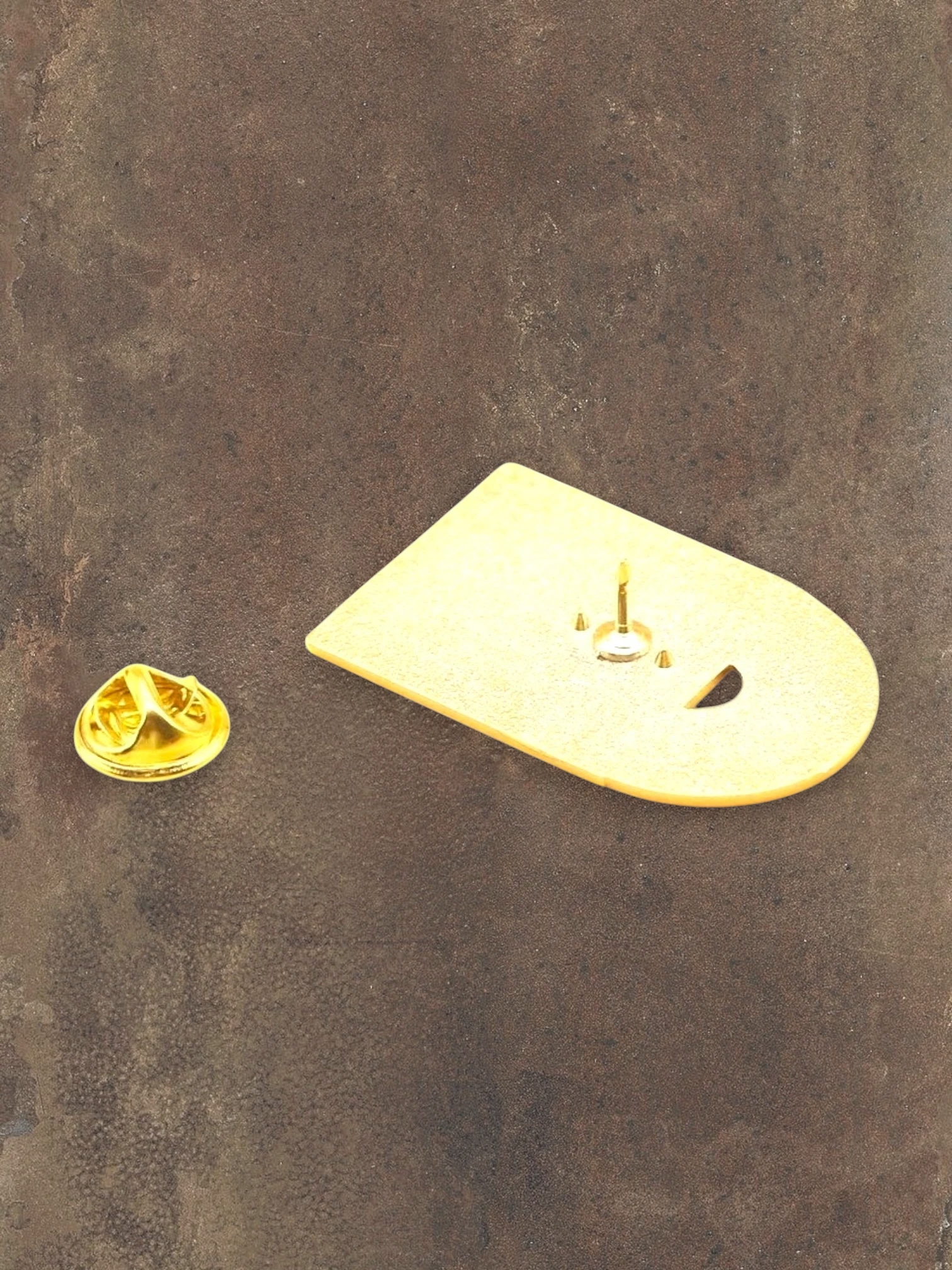 WILDSIDE The Beatles Abbey Road enamel pin with gold backing and clutch.