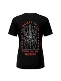 WILDSIDE Bullet For My Valentine black cotton t-shirt with Bring Out The Knives graphic print on the back