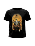 WILDSIDE black soft-style cotton unisex t-shirt featuring a retro Elvis Presley dancing graphic and Sun Records logo.