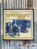 WILDSIDE Grateful Dead Workingman's Dead embroidered patch with vintage album art. Features a black border and cream background.