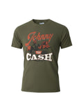 WILDSIDE green Johnny Cash Desert Cowboy unisex stone wash cotton t-shirt with vintage graphic print